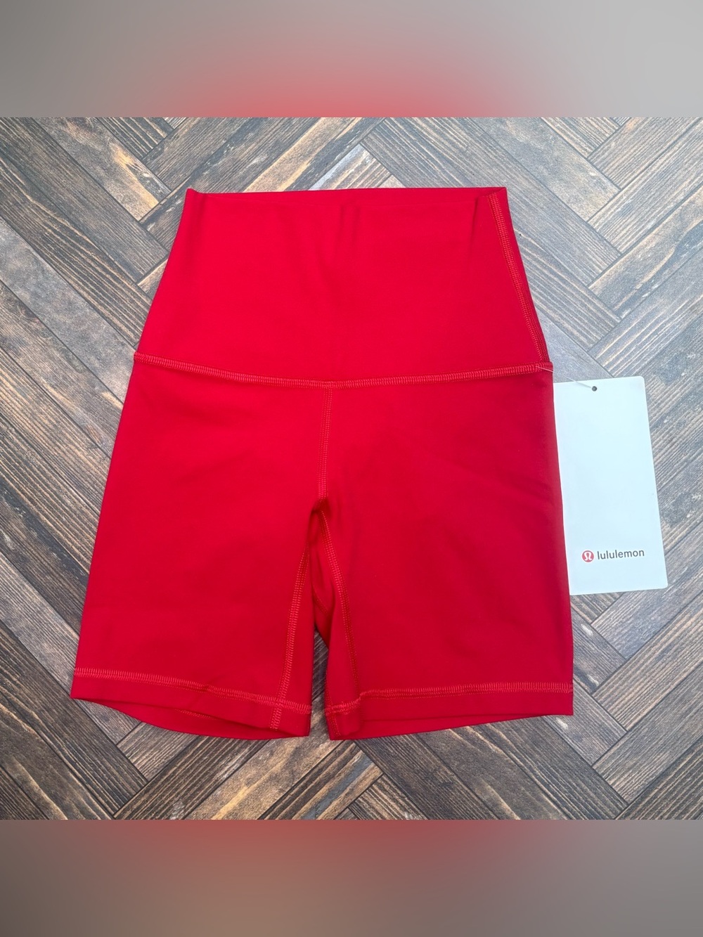 NWT Lululemon Align High Rise Shorts 6" In Dark Red Size 0